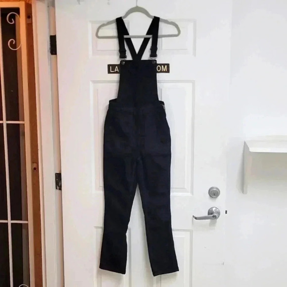 Madewell Cali Demi-Boot Overalls in Black Forest F6394 - Picture 2 of 12